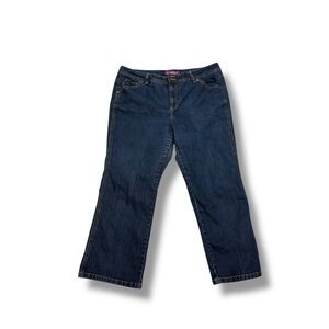 Gloria Vanderbilt - Basic Jeans - Fold Over Pockets Double Button Waist -  18 w